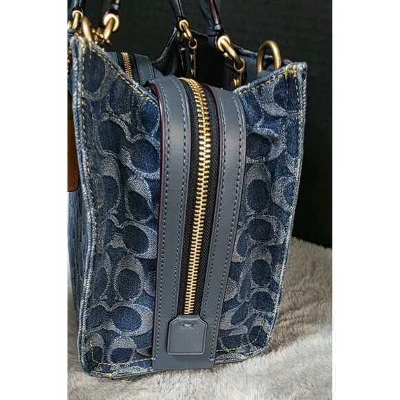 Coach Rogue Bag 25 In Signature Denim Blue - Picture 4 of 15